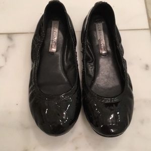 Womens’ BCBG Max Azria Black Patent Leather Ballet Flats-Size 7